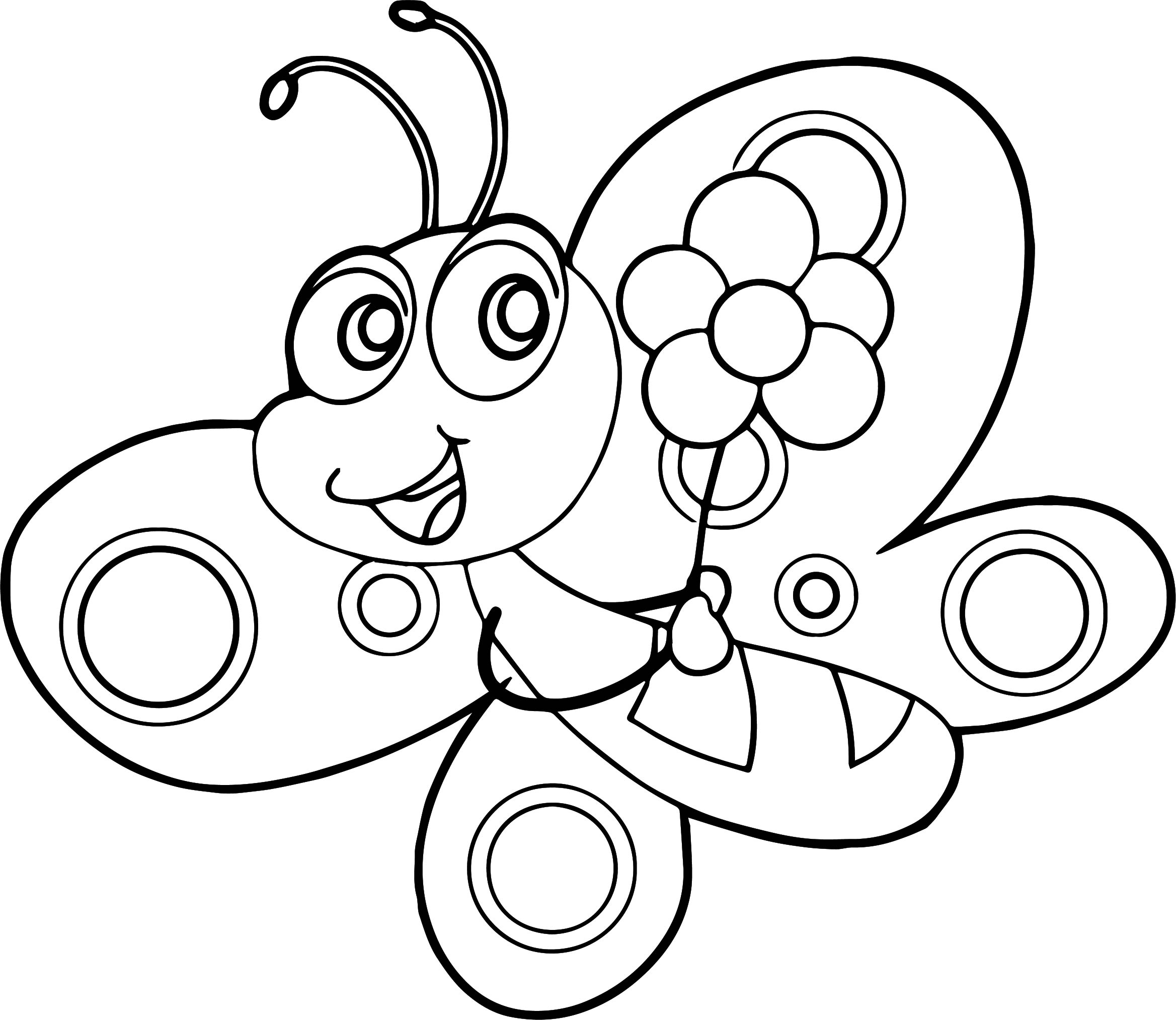 2337x2027 Butterfly Flower Coloring Pages Wecoloringpage