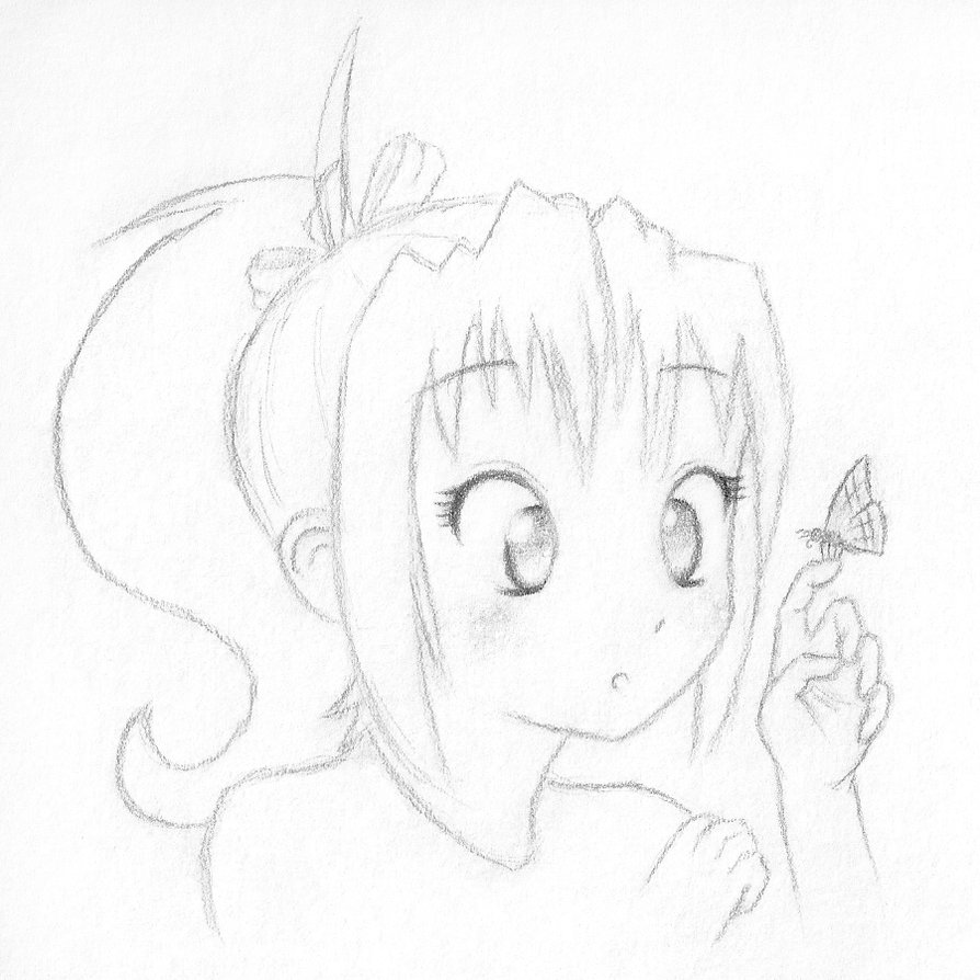 894x894 Butterfly Girl By Howlsinthedistance