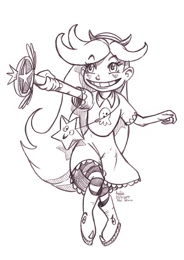 620x877 Daily Sketches Star Butterfly By Fedde