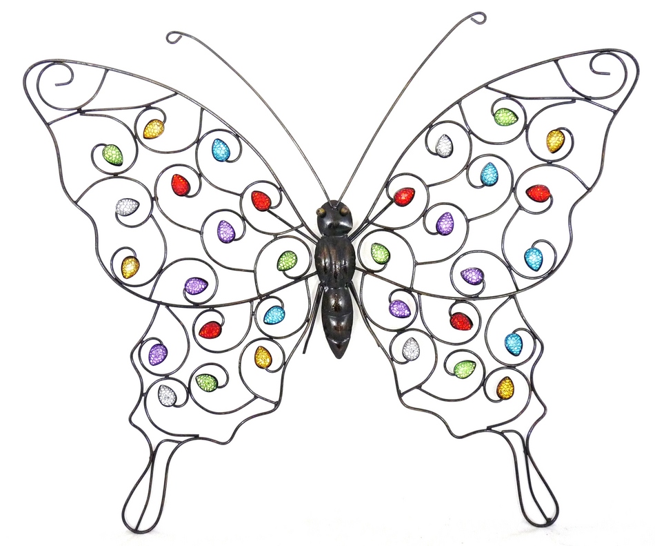 950x791 Stunning Butterfly Garden Wall Art Dark Metal Wall Art Hanging