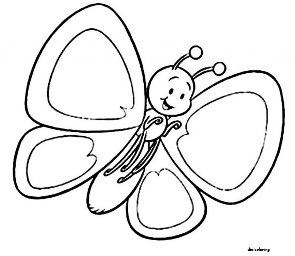 1024x889 Cute Butterfly Drawing