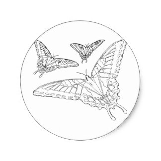324x324 Line Drawing Stickers Zazzle