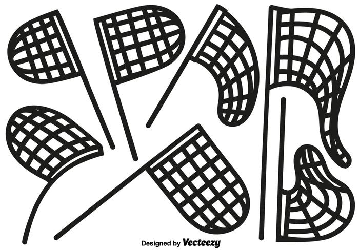 700x490 Vector Set Of Butterfly Net Line Style Icons