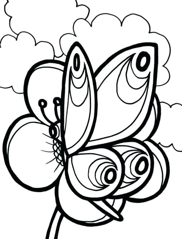 Butterfly On Rose Drawing at GetDrawings | Free download