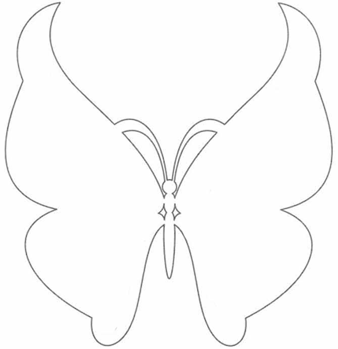 669x692 Butterfly Template