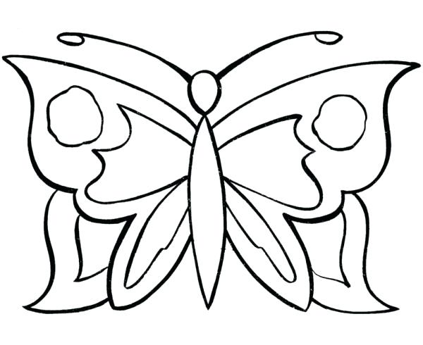 Butterfly Simple Drawing at GetDrawings | Free download