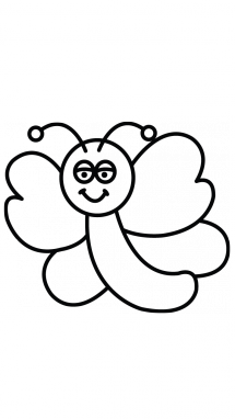 215x382 How To Draw A Butterfly, Easy Step By Step Drawing Tutorial