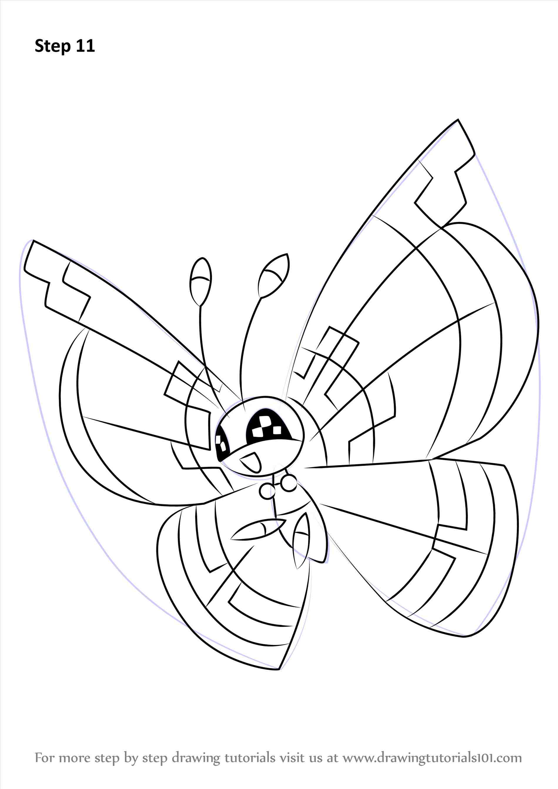 1899x2687 How To Draw Butterflies Step By Step For Kids