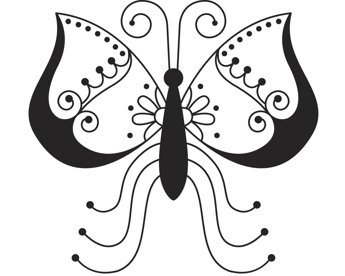 1200x961 Butterfly And Flower Tattoos