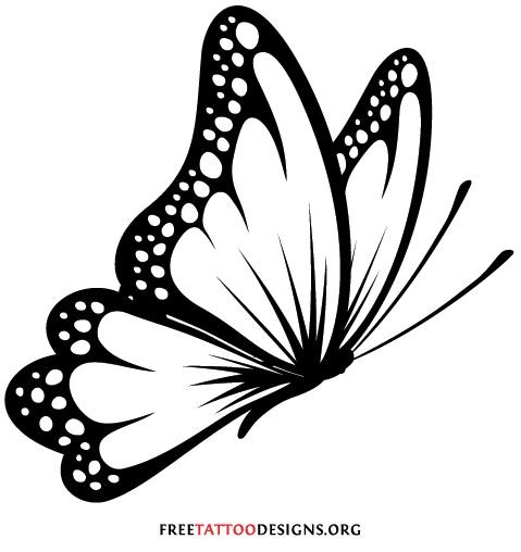479x508 Butterfly Tattoo Stencils ~ Tattooic