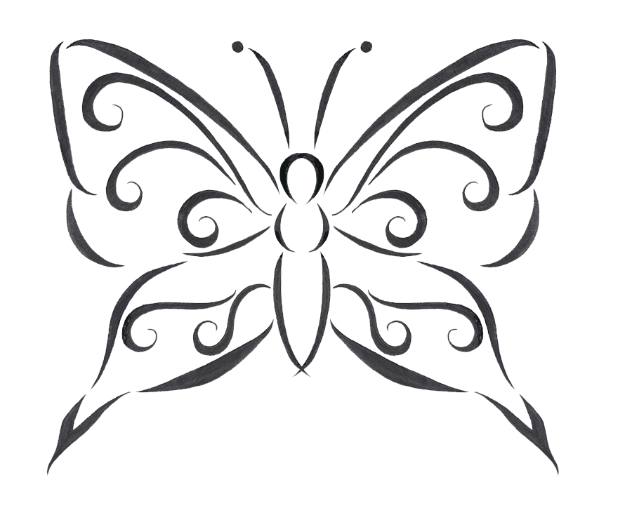 900x734 Download Butterfly Tattoo Designs Transparent Hq Png Image