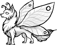238x190 Wolf Puppy With Butterfly Wings Pose By Annatiger1234