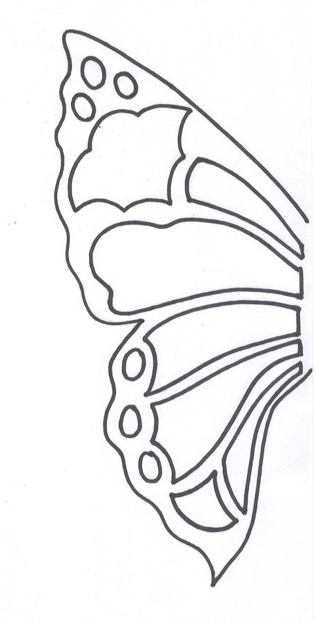 458x900 Butterfly Applique Sweater Featured Project. Reverse Image