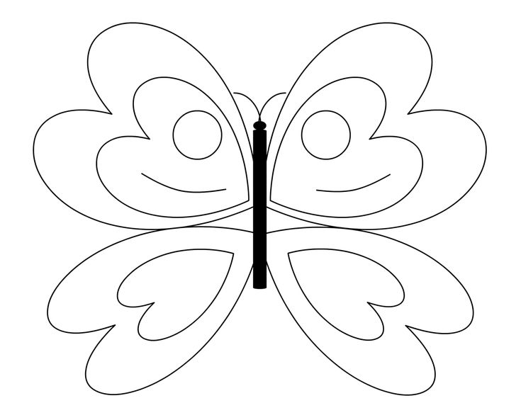 735x593 The Best Butterfly Drawing Images Ideas