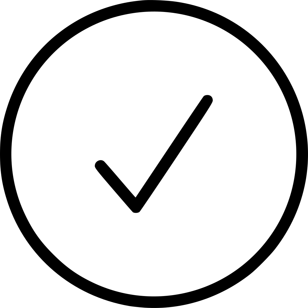 980x980 Check Complete Alright Ok Tick Test Circle Button Svg Png Icon