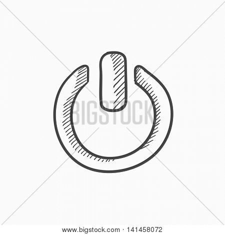 450x470 Power Button Vector Sketch Icon Vector Amp Photo Bigstock