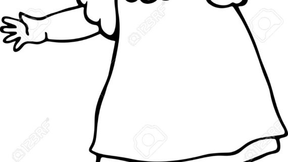 570x320 Simple Drawing Of Little Girl Cute Little Drawing Of A Girl By