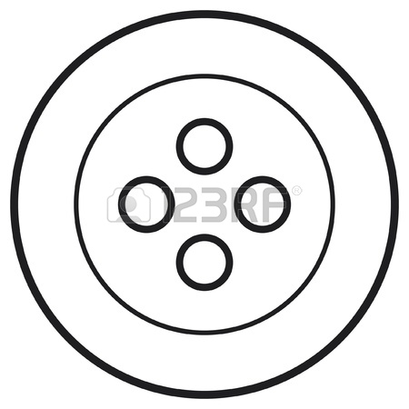450x450 White Sewing Button Royalty Free Cliparts, Vectors, And Stock