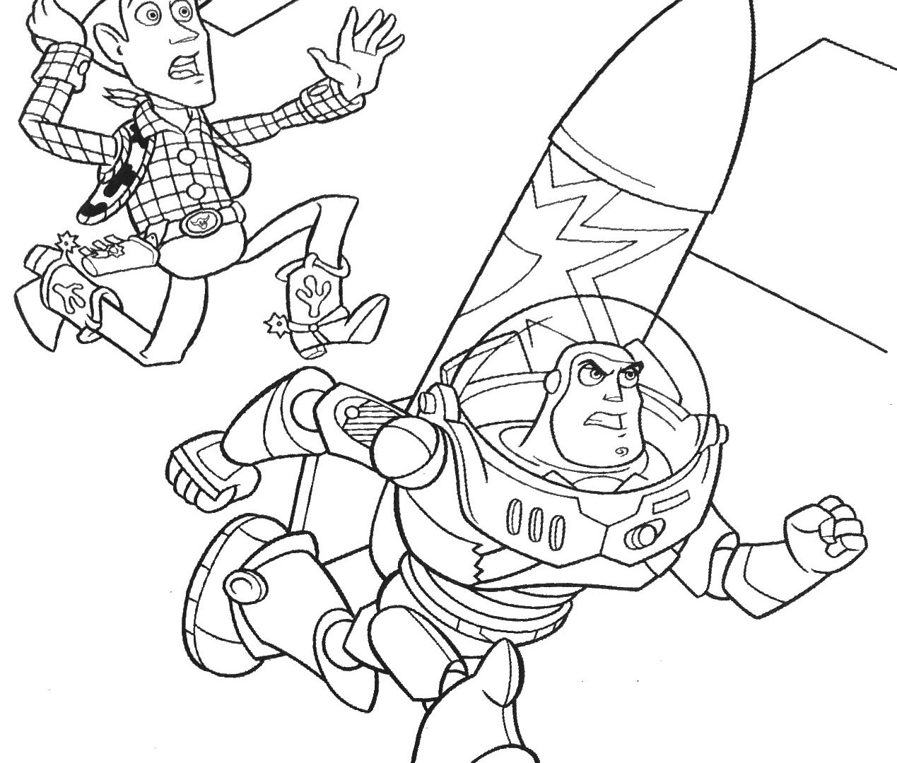 1269x1080 Coloring Book Pages Toy Story Woody Periodic Tables And Friends