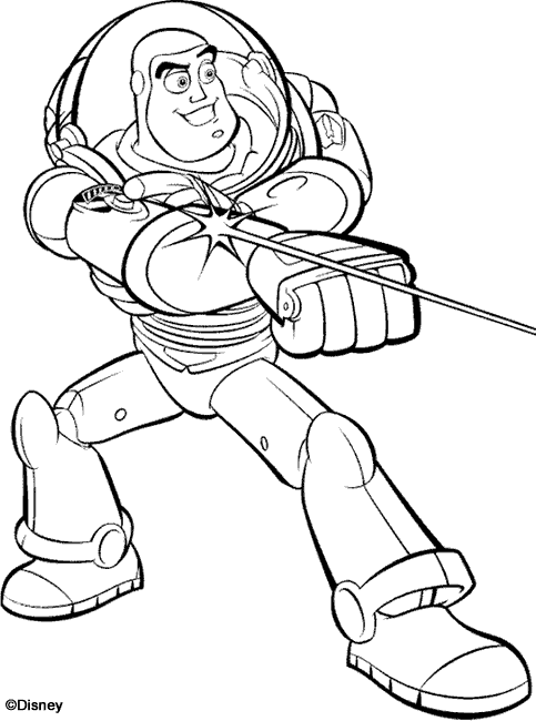 483x650 Coloring Buzz Lightyear Use Laser Picture