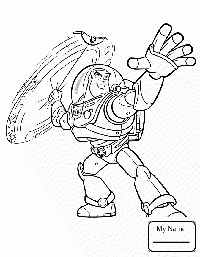 673x864 Cartoons Buzz Is Drawing Toy Story Coloring Pages For Kids