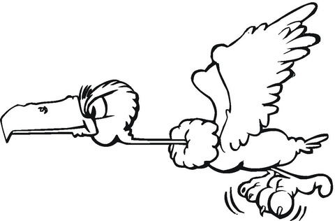 480x316 Flying Buzzard Coloring Page Free Printable Coloring Pages