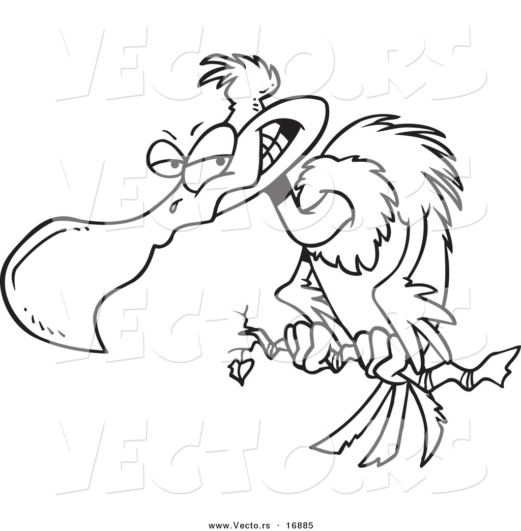 1024x1044 Vector Of A Cartoon Grinning Buzzard