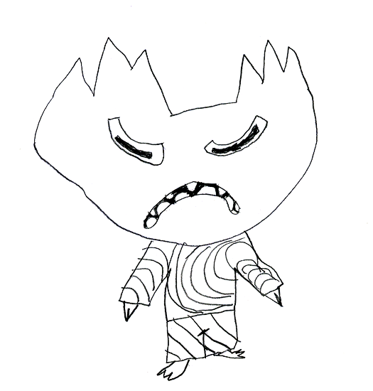 525x550 Kids Drawings Of Monsters