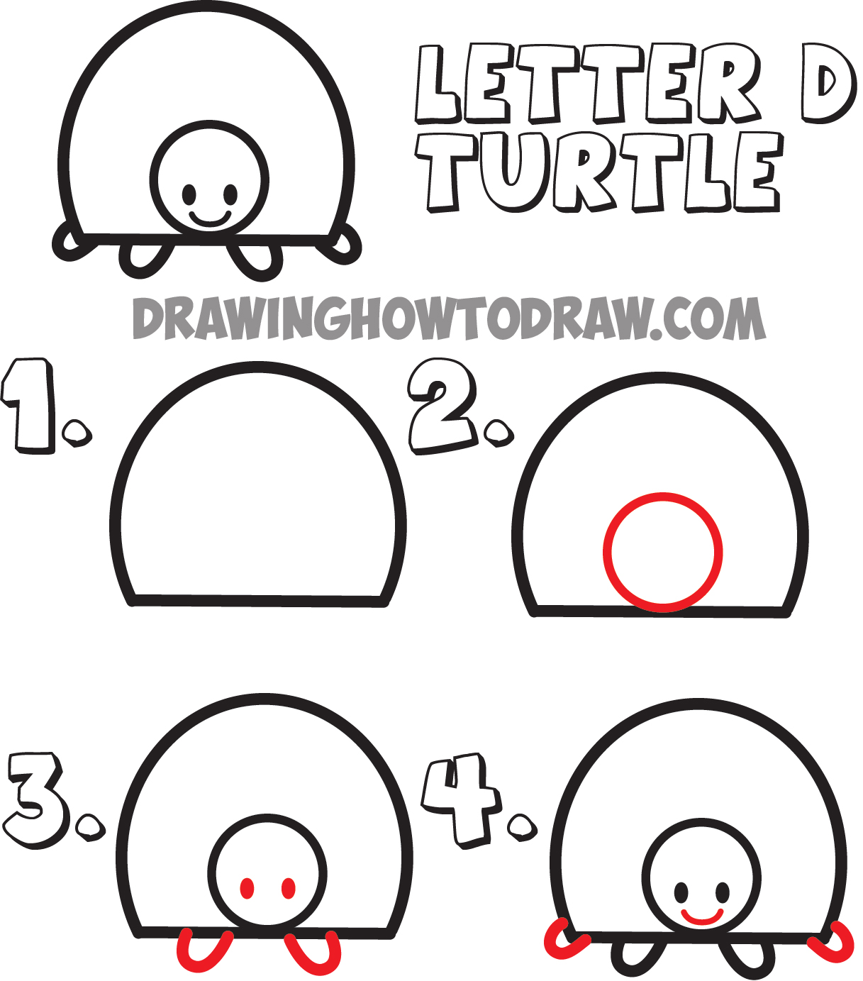 1217x1383 Huge Guide To Drawing Cartoon Animals From The Uppercase Letter D
