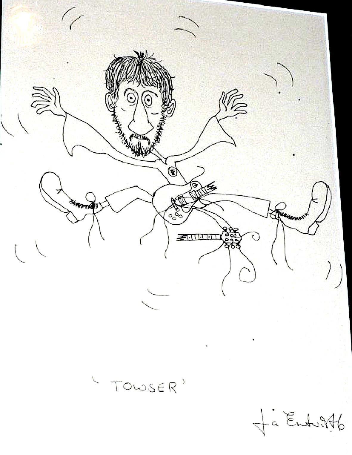1181x1524 John Entwistle's Drawing Of Pete