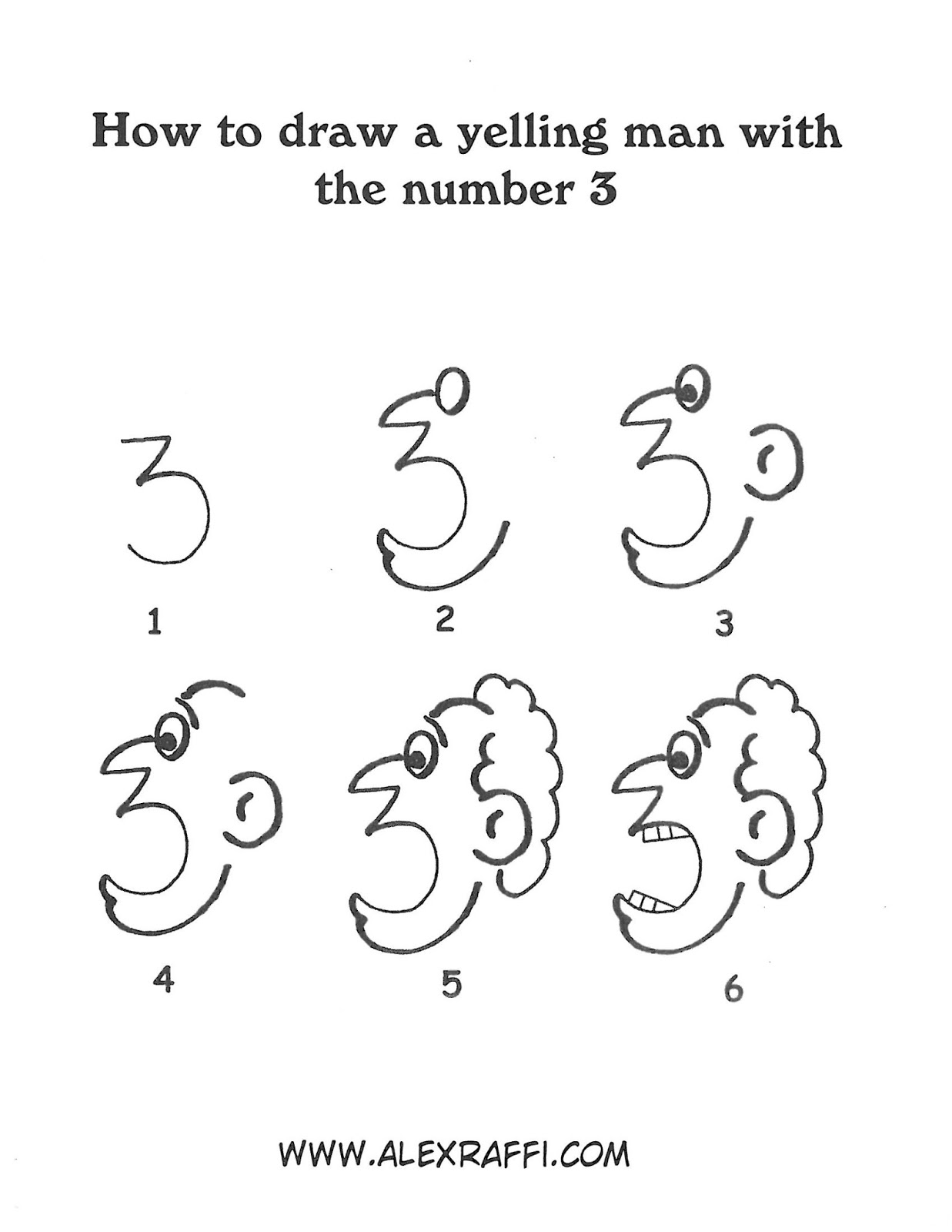 1237x1600 Step By Step Drawing With Numbers