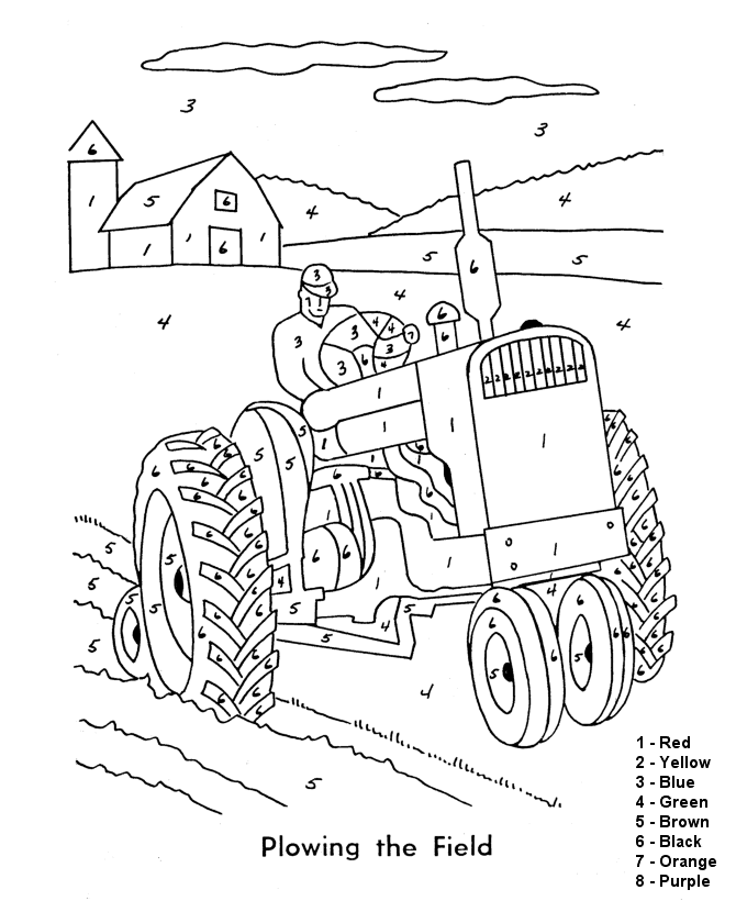 670x820 Color By Number Coloring Page Easy Beginner Follow The Color