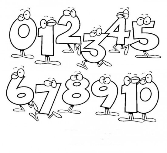 550x504 Numbers Drawing For Kids