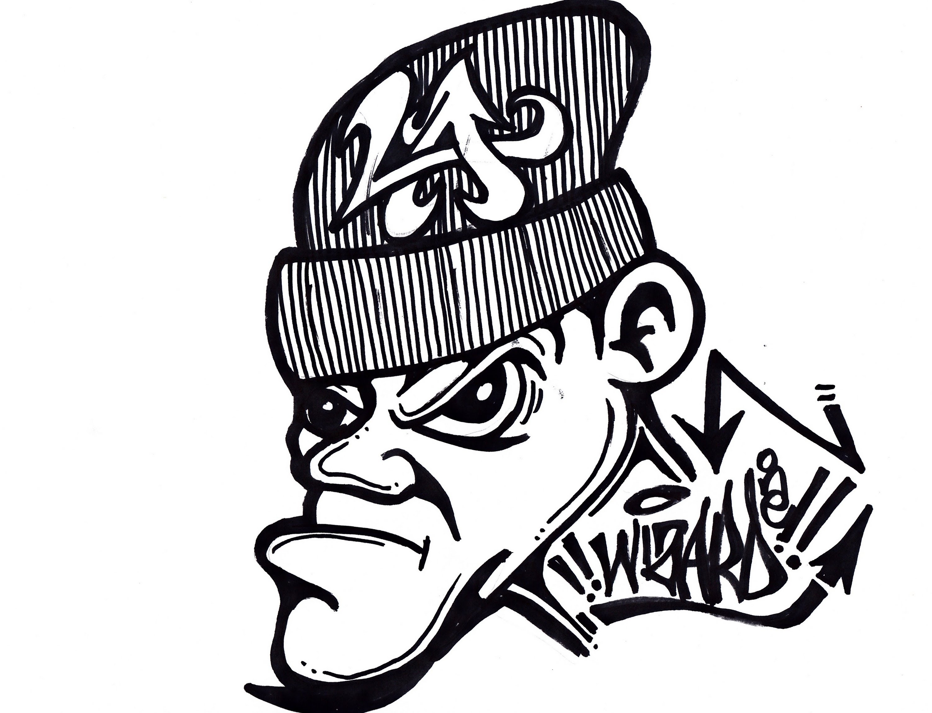 3000x2295 Drawings Of Graffiti Characters By Wizard How To Draw A Graffiti