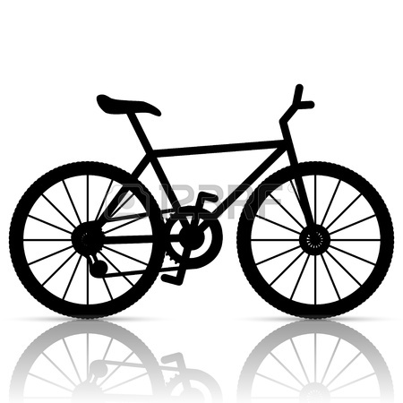 450x450 Bike Freehand Drawing Black And White Vector Royalty Free Cliparts