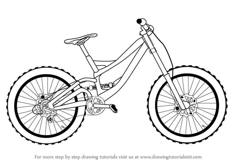 800x566 Learn How To Draw A Bicycle (Two Wheelers) Step By Step Drawing