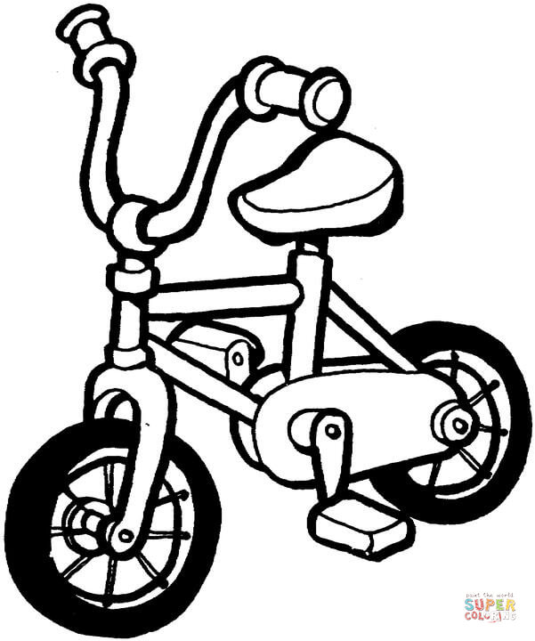601x720 Bicycle Coloring Pages Free Printable Pictures