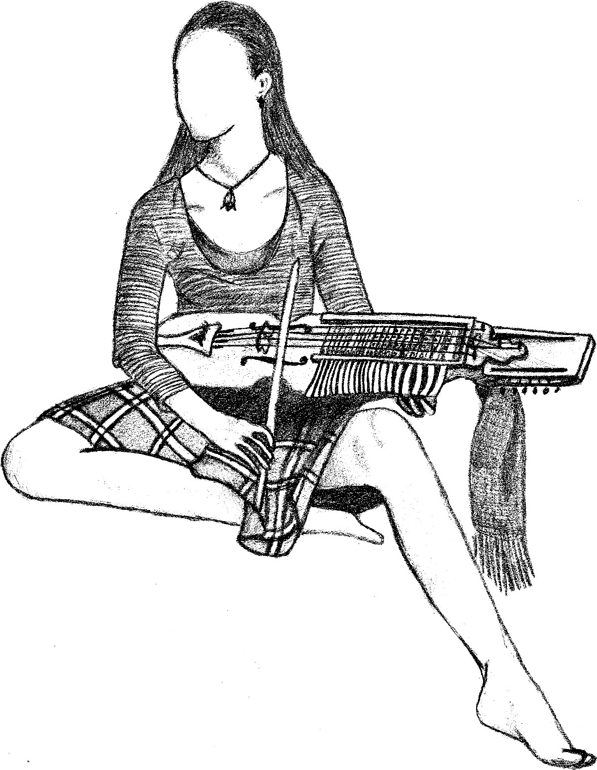 1200x1547 Me Playing Nyckelharpa In The Garden (With My Beloved Kilt