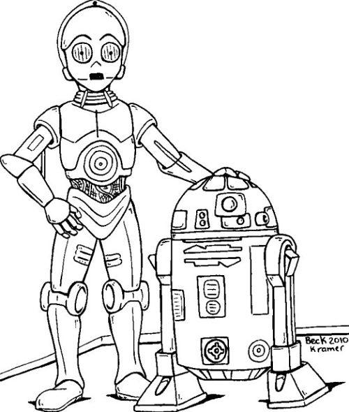 500x590 How To Draw A Cartoon C 3po Arts And Crafts