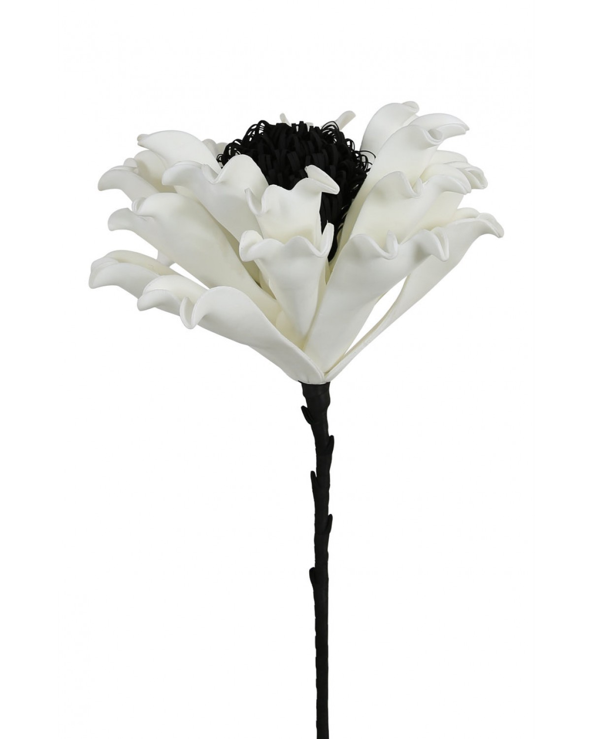 1200x1500 White Foam Single Stem Cabbage Rose Flower Cimc Home