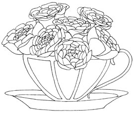 270x229 Cabbage Roses Cling Stamp (Io) Stampingampartjournaling