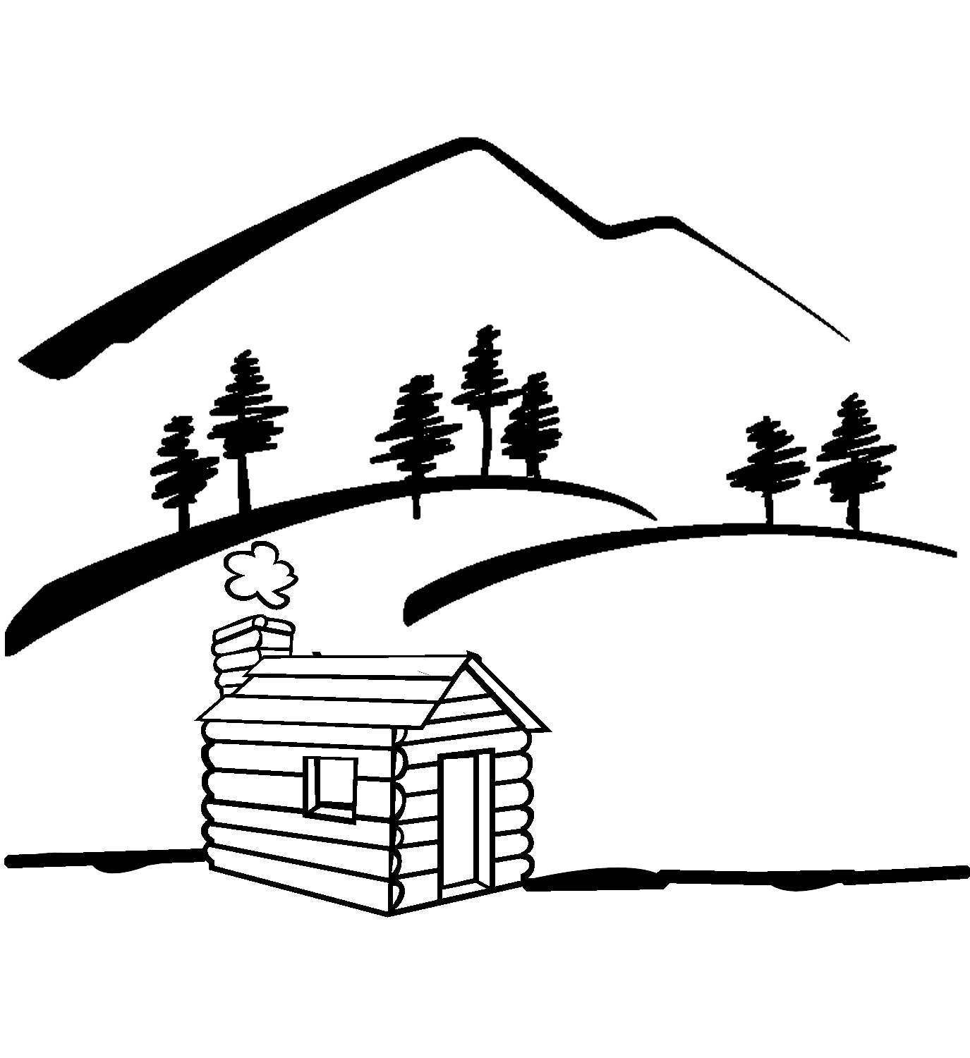 1375x1500 Mountain Cabin Fever Cure It Clipart Panda