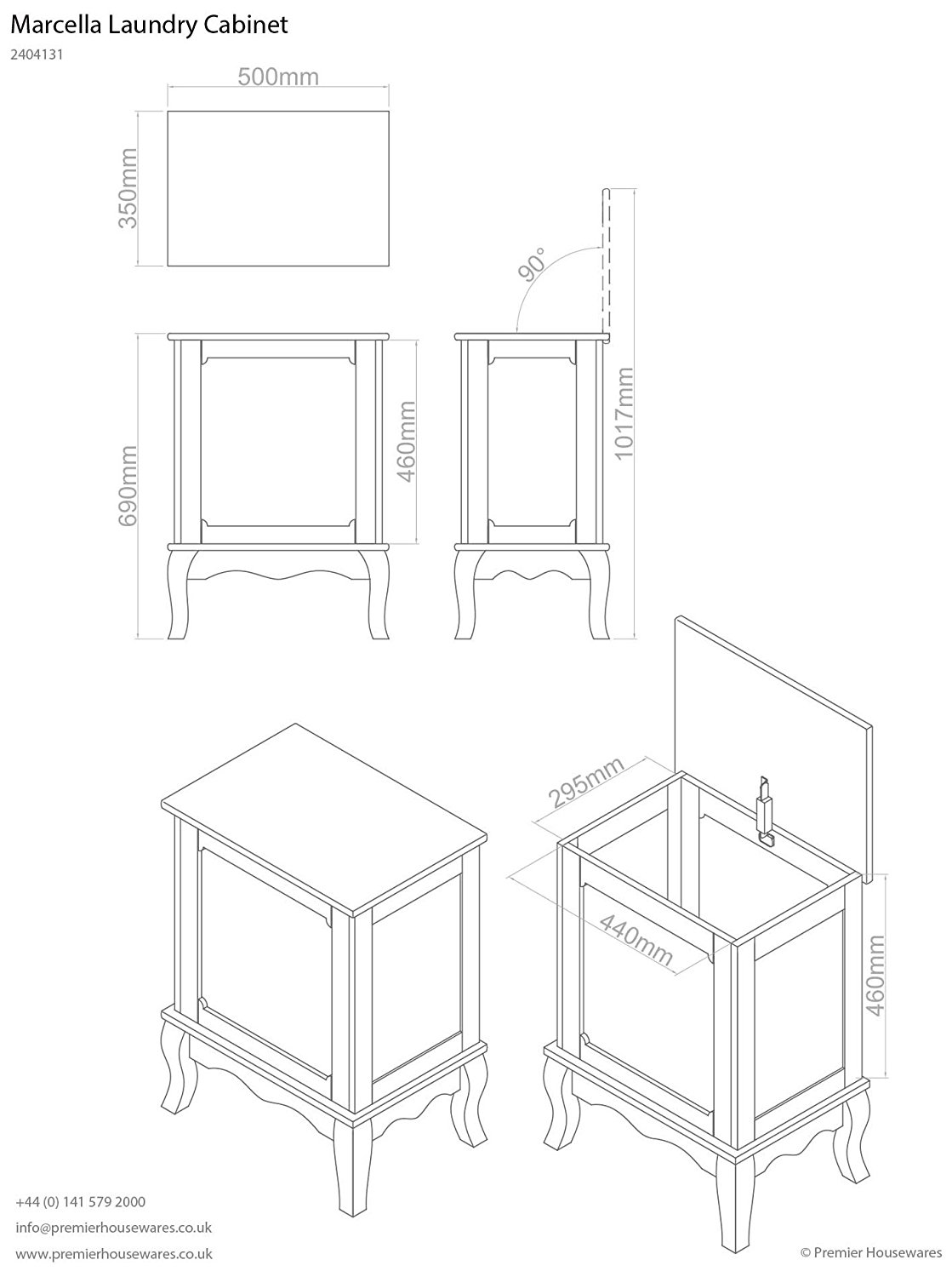 1119x1500 Premier Housewares Marcella Laundry Cabinet