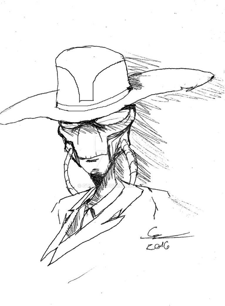 766x1043 Cad Bane Sketch By Gtc1991