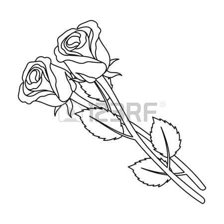450x450 Grave, Rose And Other Icon In Black Style Royalty Free Cliparts