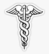 210x230 Caduceus Drawing Stickers Redbubble