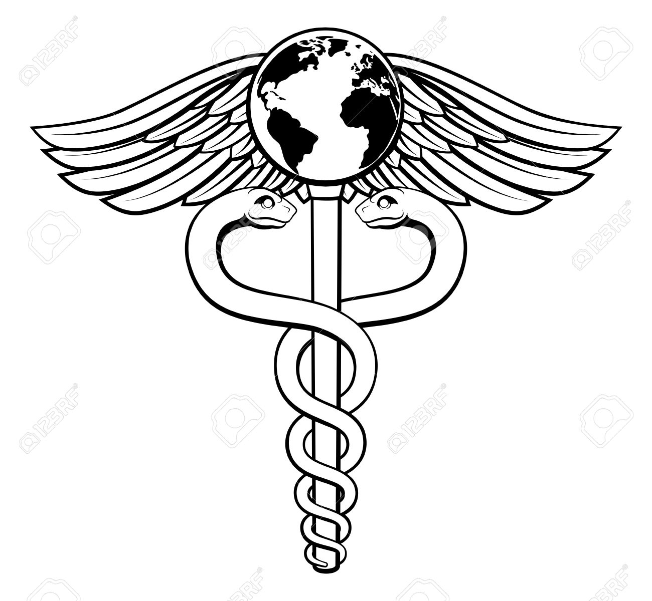 1300x1200 A Caduceus Medical Symbol Concept Of A Medical Or Hearth Care