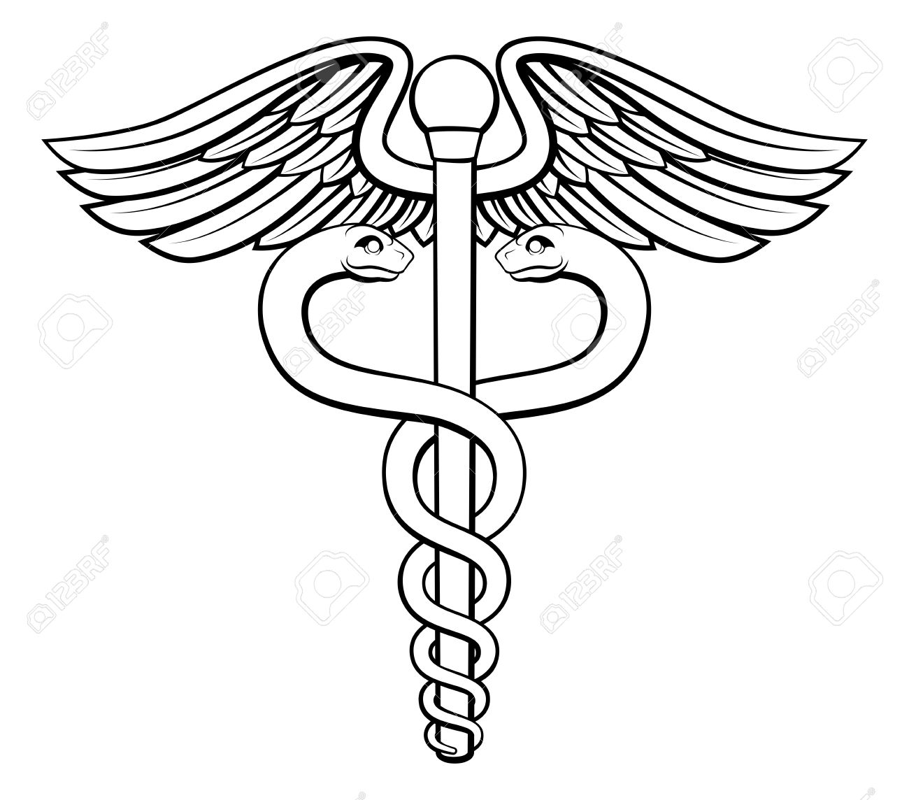 The best free Caduceus drawing images. Download from 79 free drawings ...