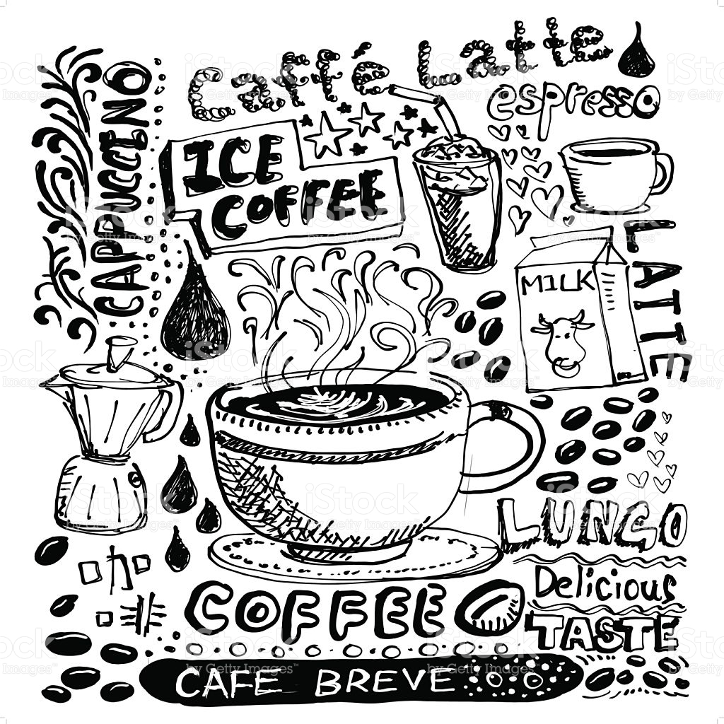 1024x1024 Image Result For Coffee Word Drawing Coffee Art Amp Culture