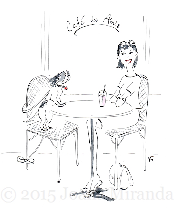 587x688 Woman With Her Little Dog